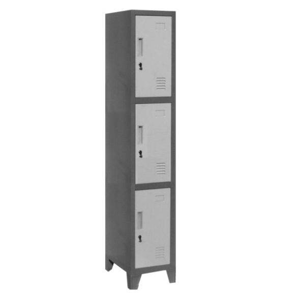 Locker L100-3 metálico 1 cuerpo 3 puertas