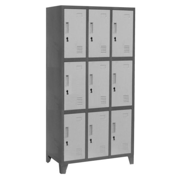 Locker L300-3 metálico 3 cuerpos 3 puertas