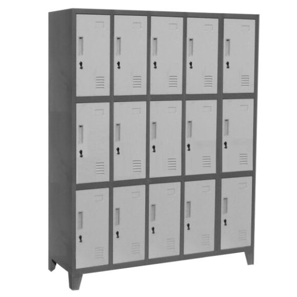 Locker L500-3 metálico 5 cuerpos 3 puertas
